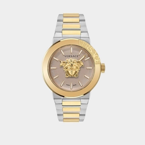Men's Beige Analog Stainless Steel Watch VE7E00423