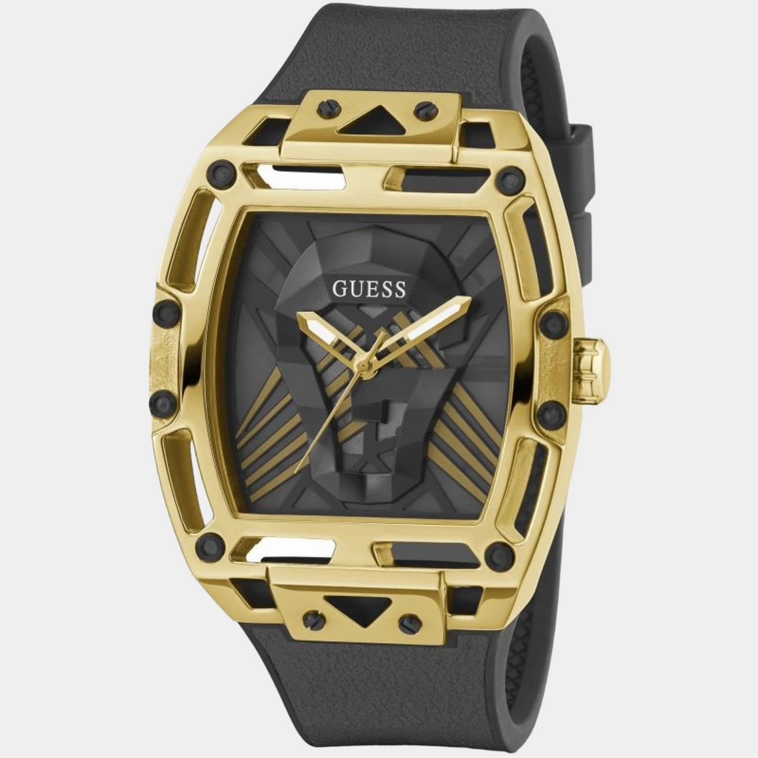 Men's Black Analog Leather Watch GW0500G1