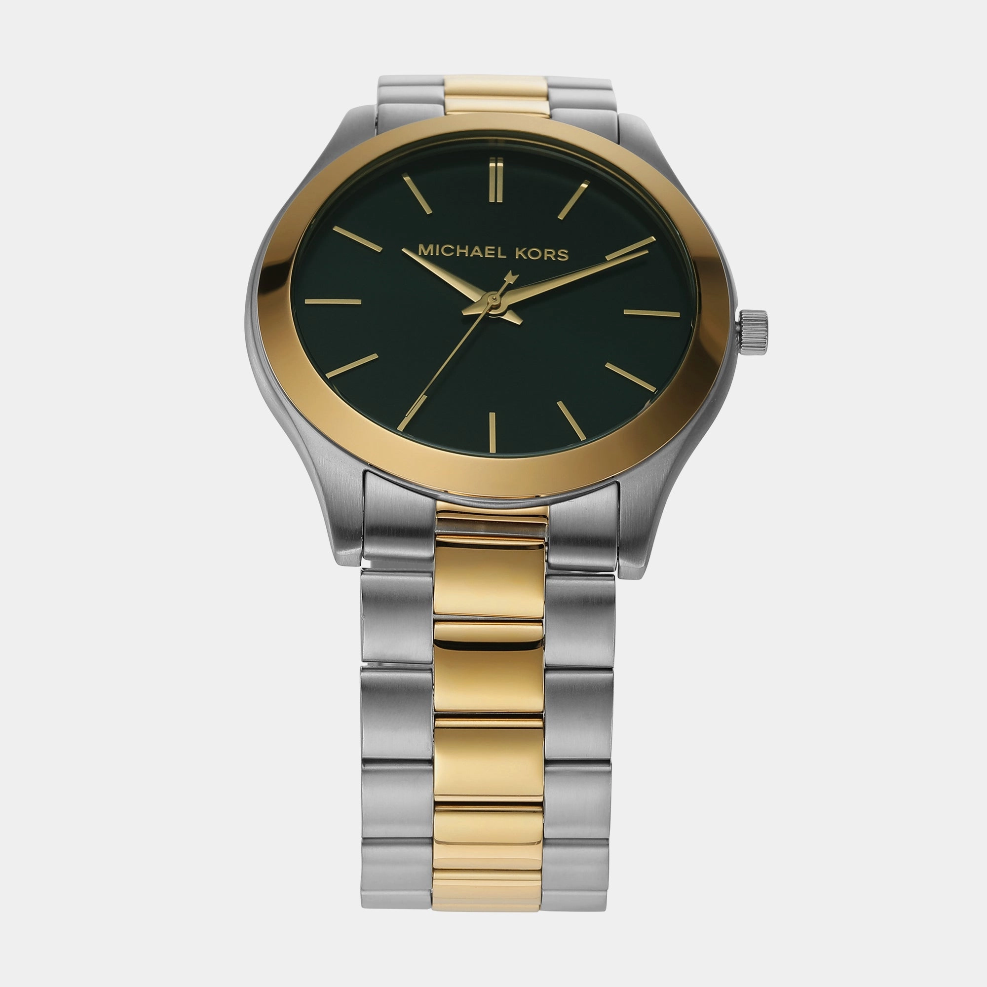 Men's Black Analog Stainless Steel Watch MK9149