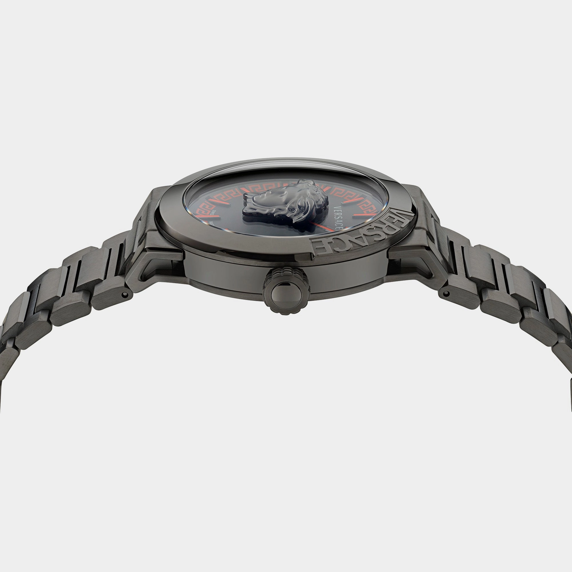 Men's Black Analog Stainless Steel Watch VE7E00723