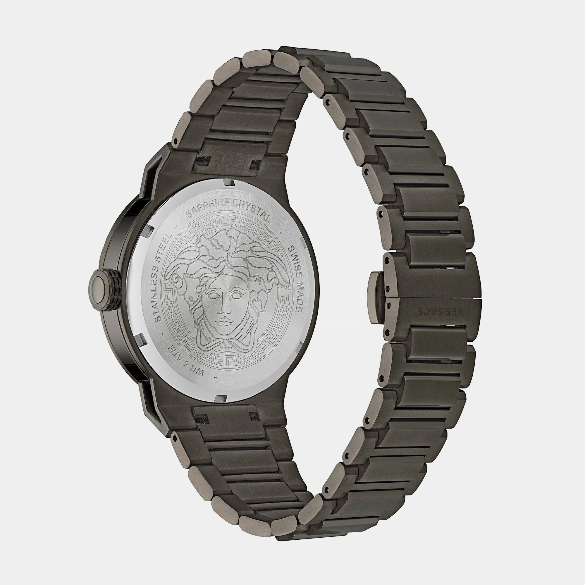 Men's Black Analog Stainless Steel Watch VE7E00723