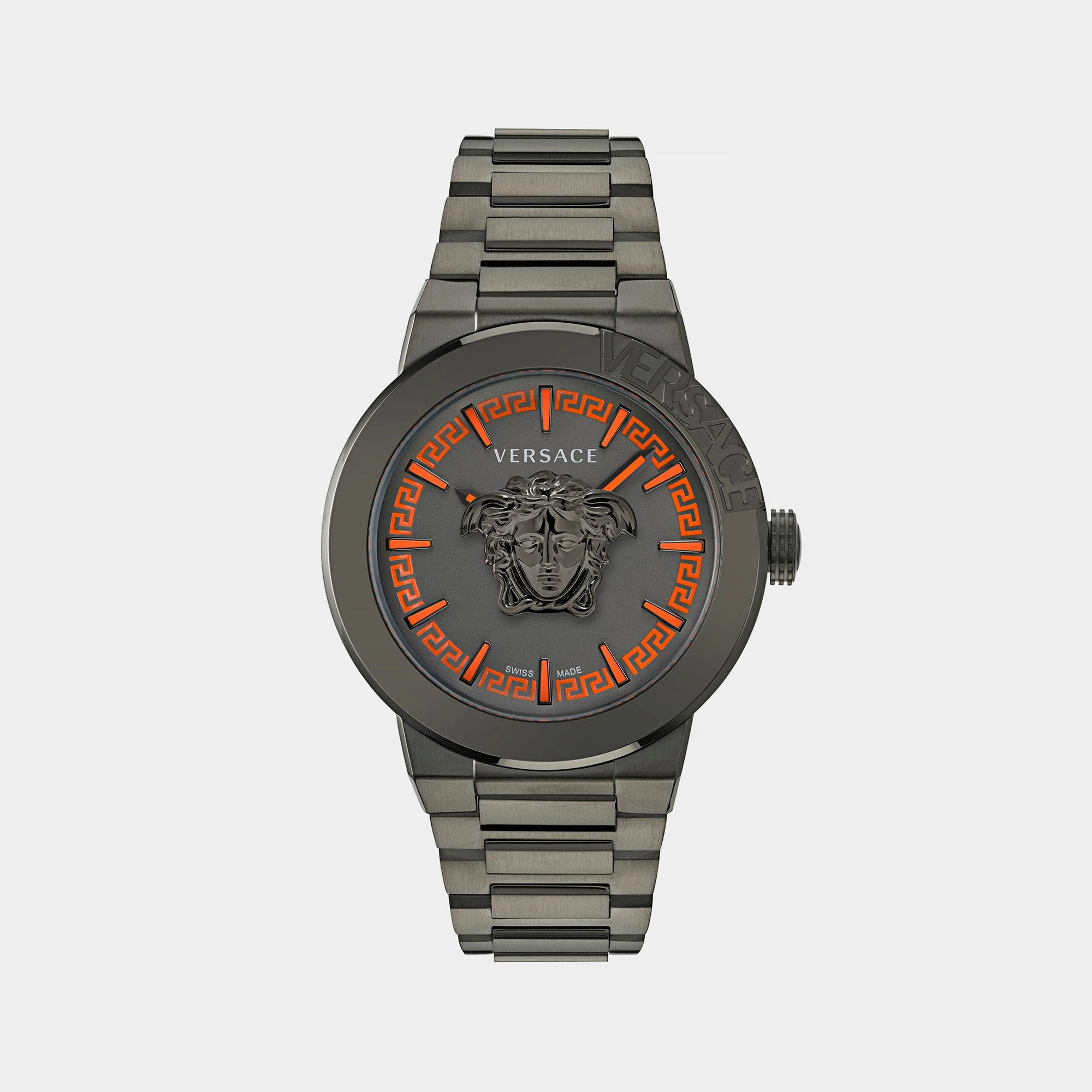 Men's Black Analog Stainless Steel Watch VE7E00723