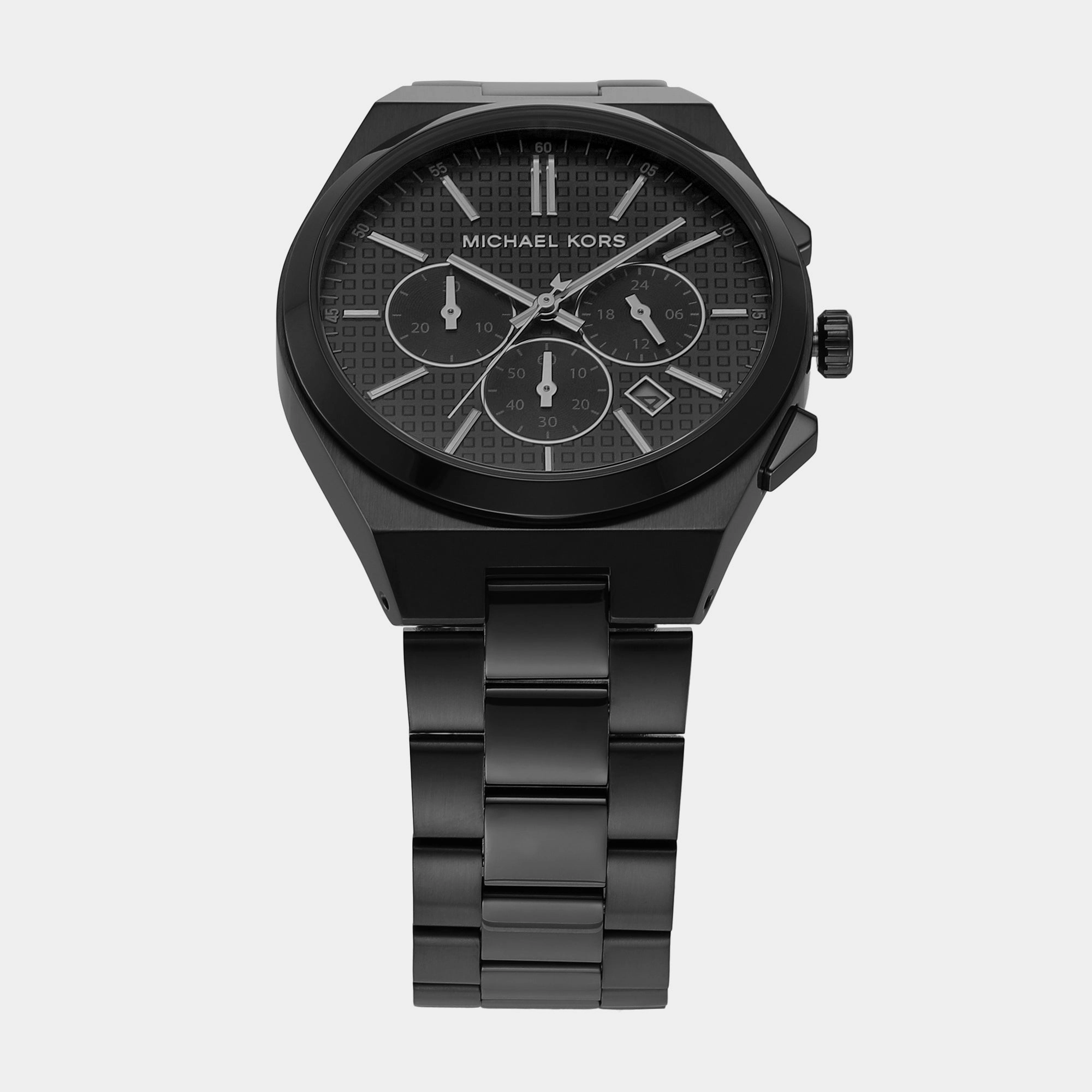 Men's Black Chronograph Stainless Steel Watch MK9146