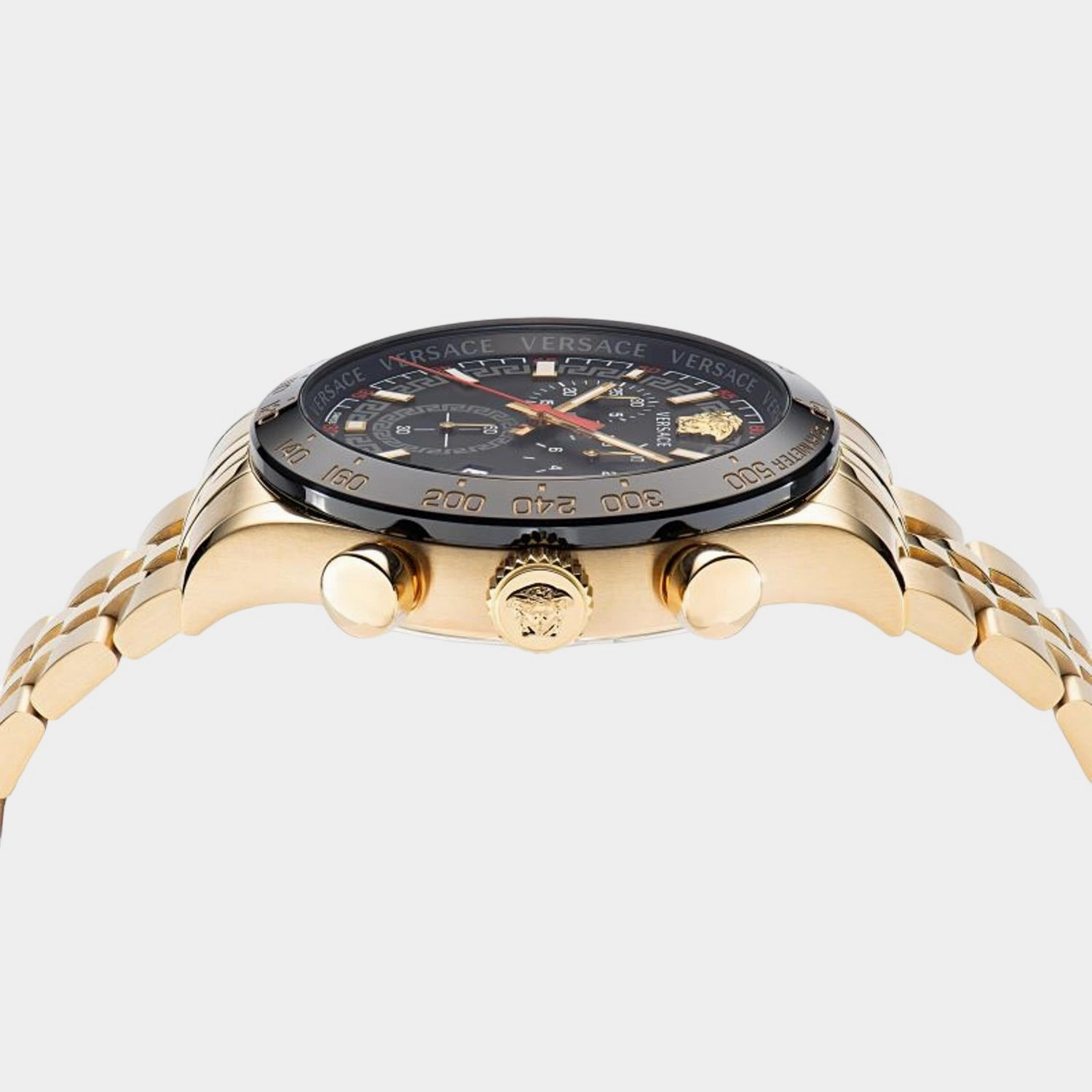 Men's Black Chronograph Stainless Steel Watch VE2U00622
