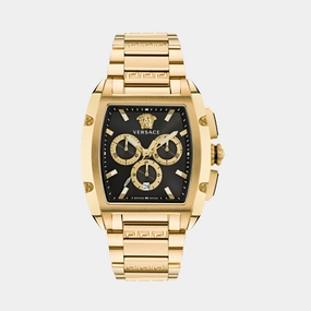 Men's Black Chronograph Stainless Steel Watch VE6H00523
