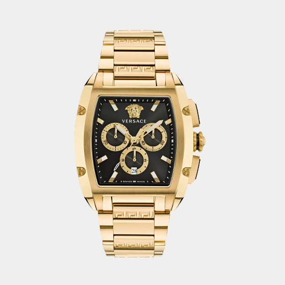 Men's Black Chronograph Stainless Steel Watch VE6H00523