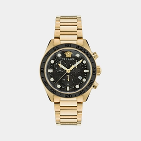 Men's Black Chronograph Stainless Steel Watch VE6K00523