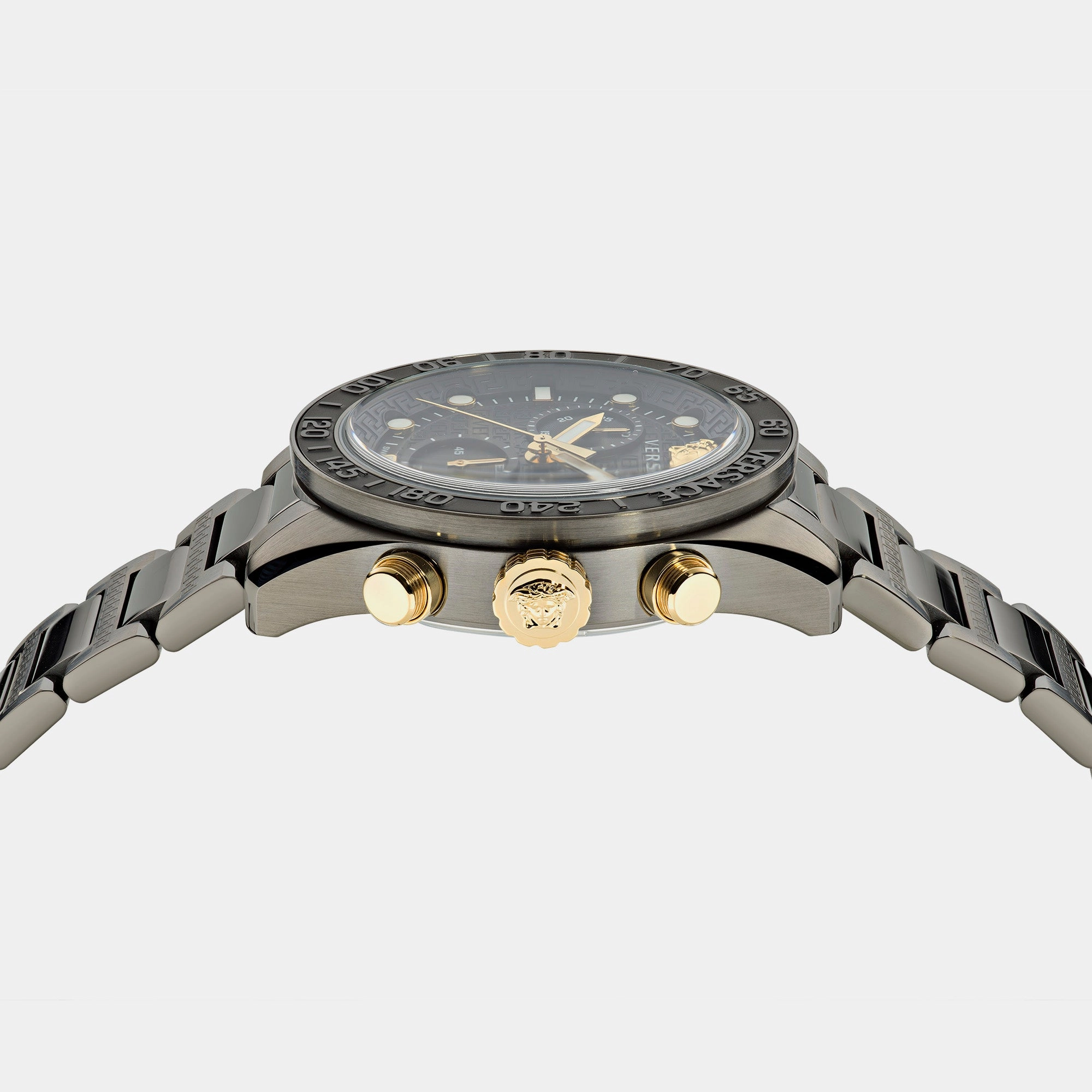 Men's Black Chronograph Stainless Steel Watch VE6K00623