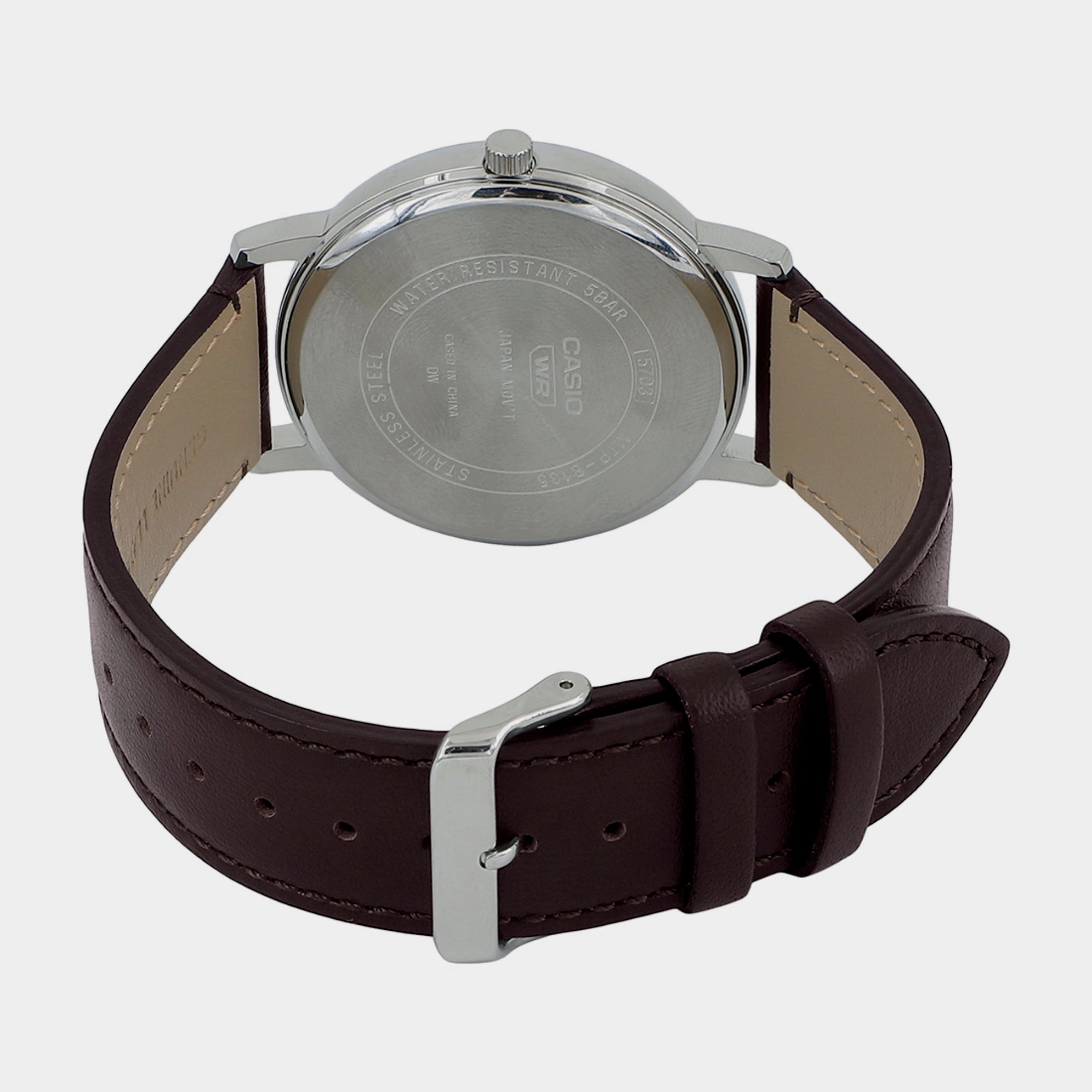 Men's Blue Analog Leather Watch A2136 - MTP-B135L-2AVDF
