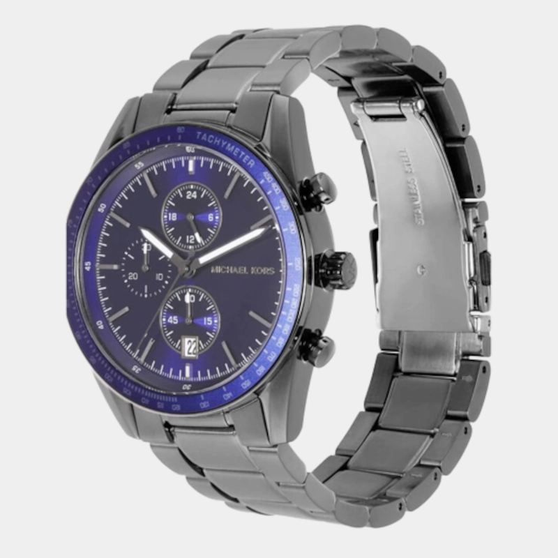 Men's Blue Chronograph Stainless Steel Watch MK9111
