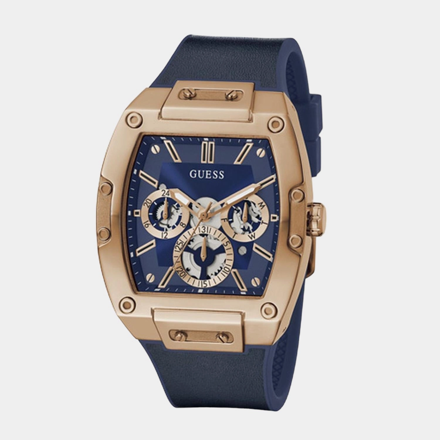 Men's Blue Dial Multi-Function Silicone Watch GW0202G4