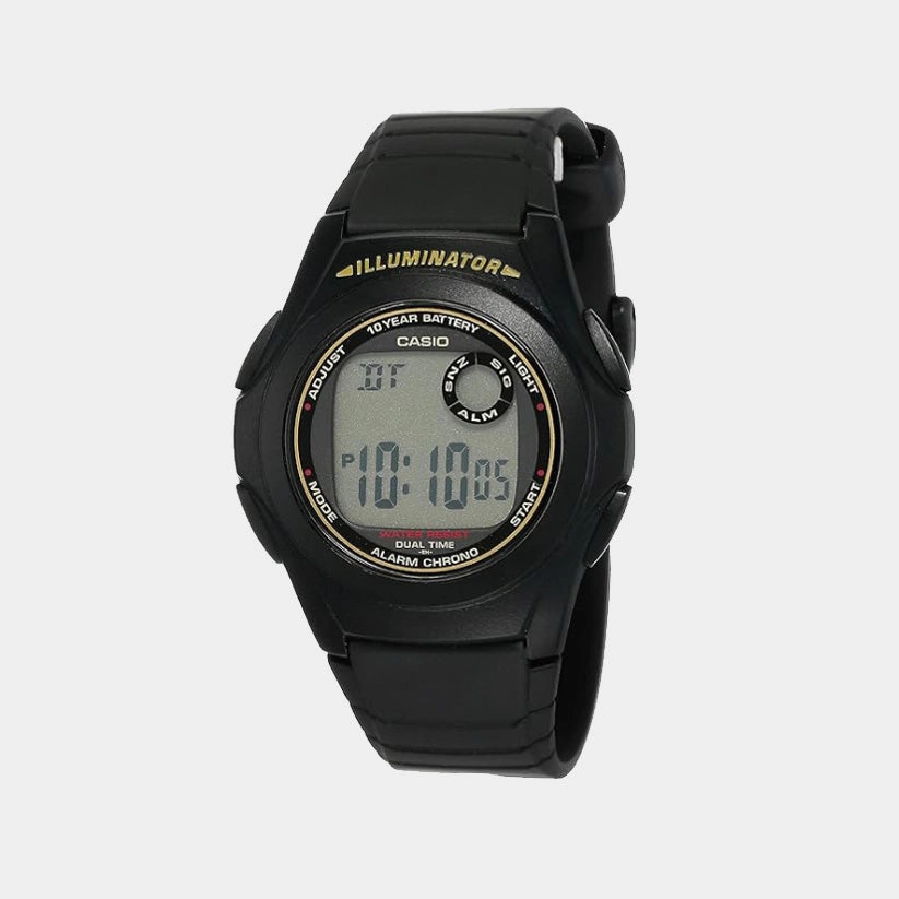 Men's Digital Resin Watch D028 - F-200W-9ADF
