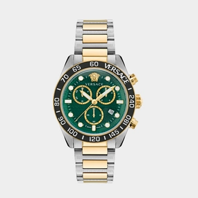Men's Green Chronograph Stainless Steel Watch VE6K00423