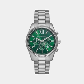 Men's Lexington Green Chronograph Stainless Steel Watch MK9152