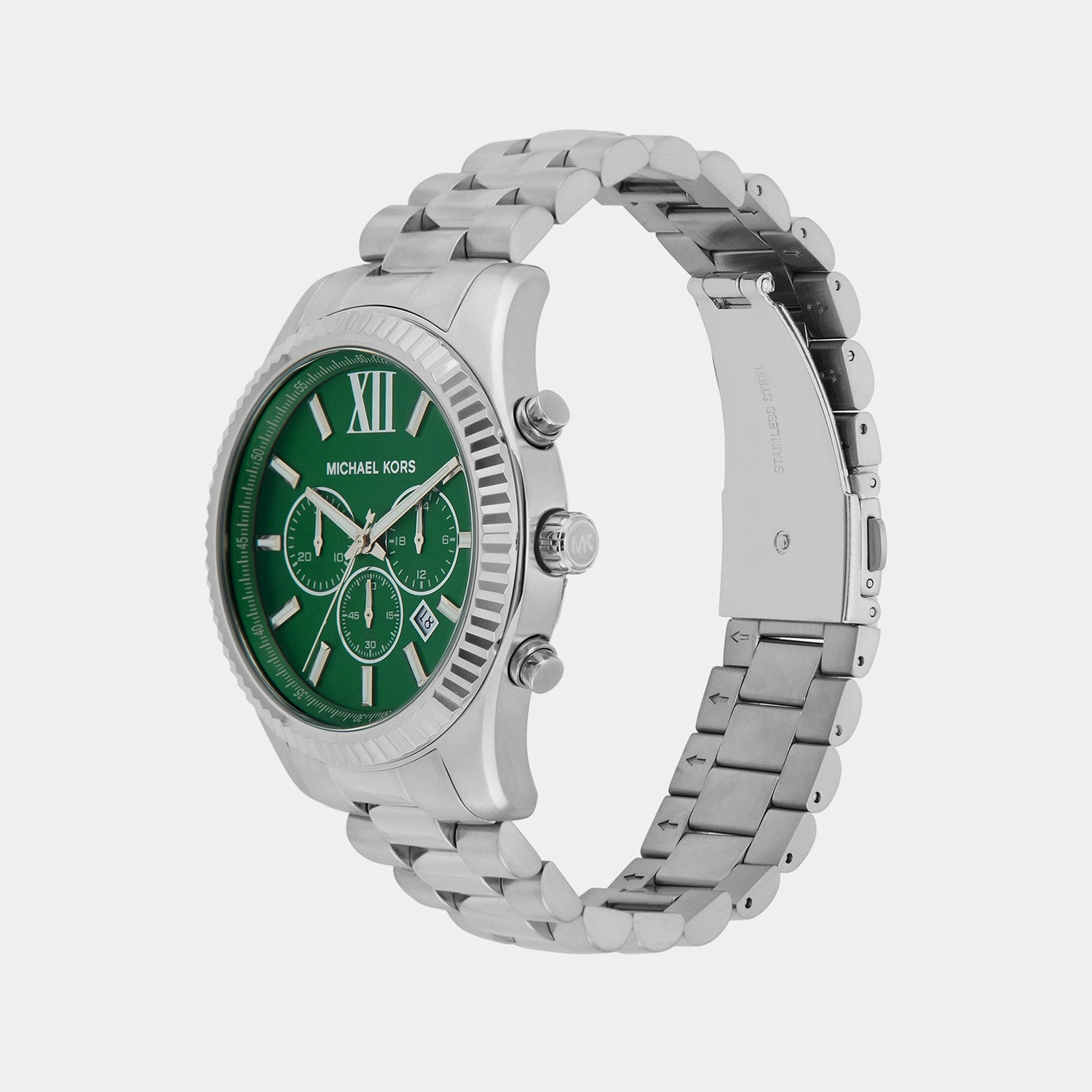 Men's Lexington Green Chronograph Stainless Steel Watch MK9152