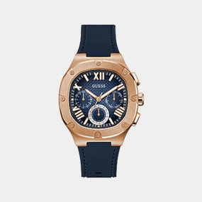 Men's Navy Blue Chronograph Silicon Watch GW0571G2