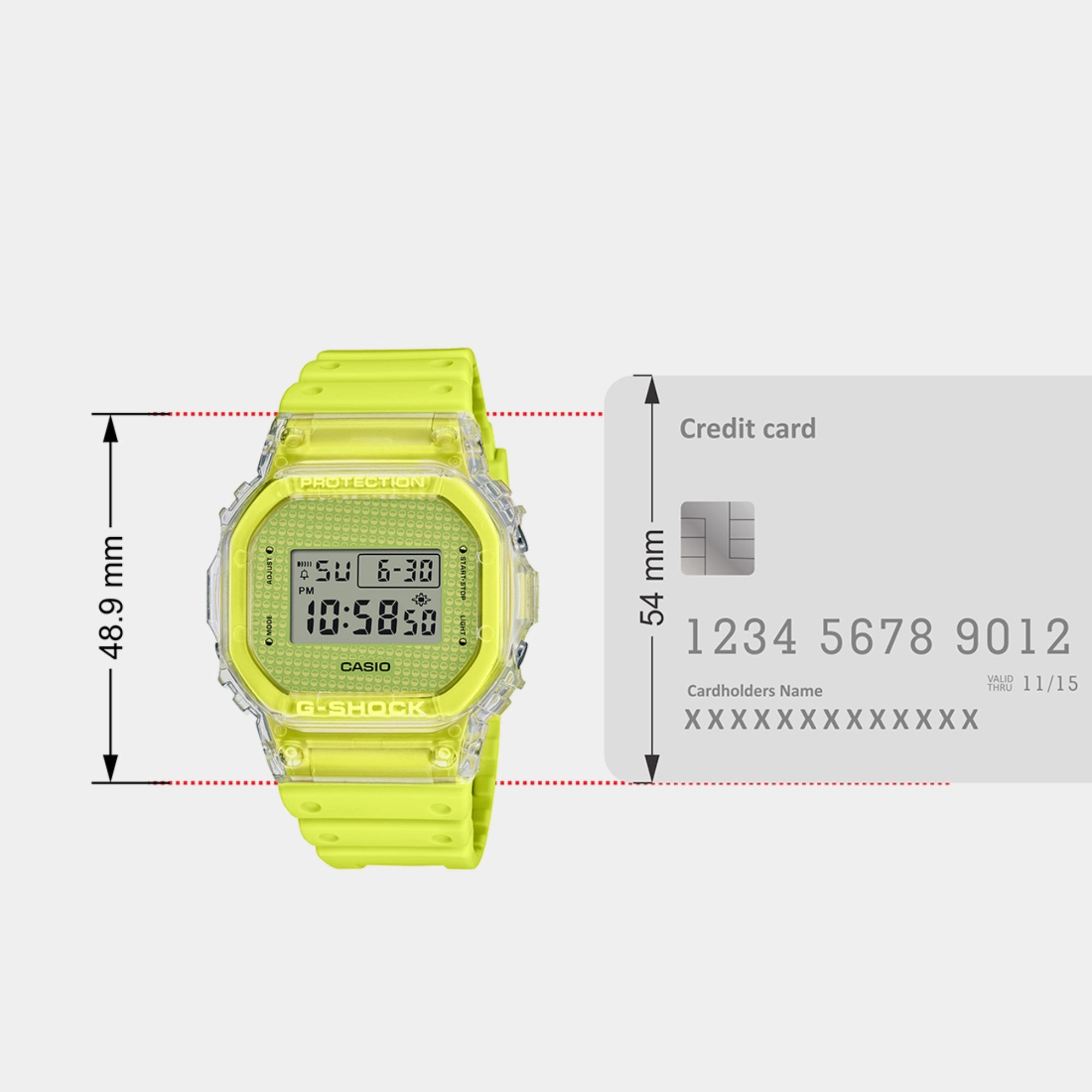 Men's Yellow Digital Resin Watch G1360 - DW-5600GL-9DR