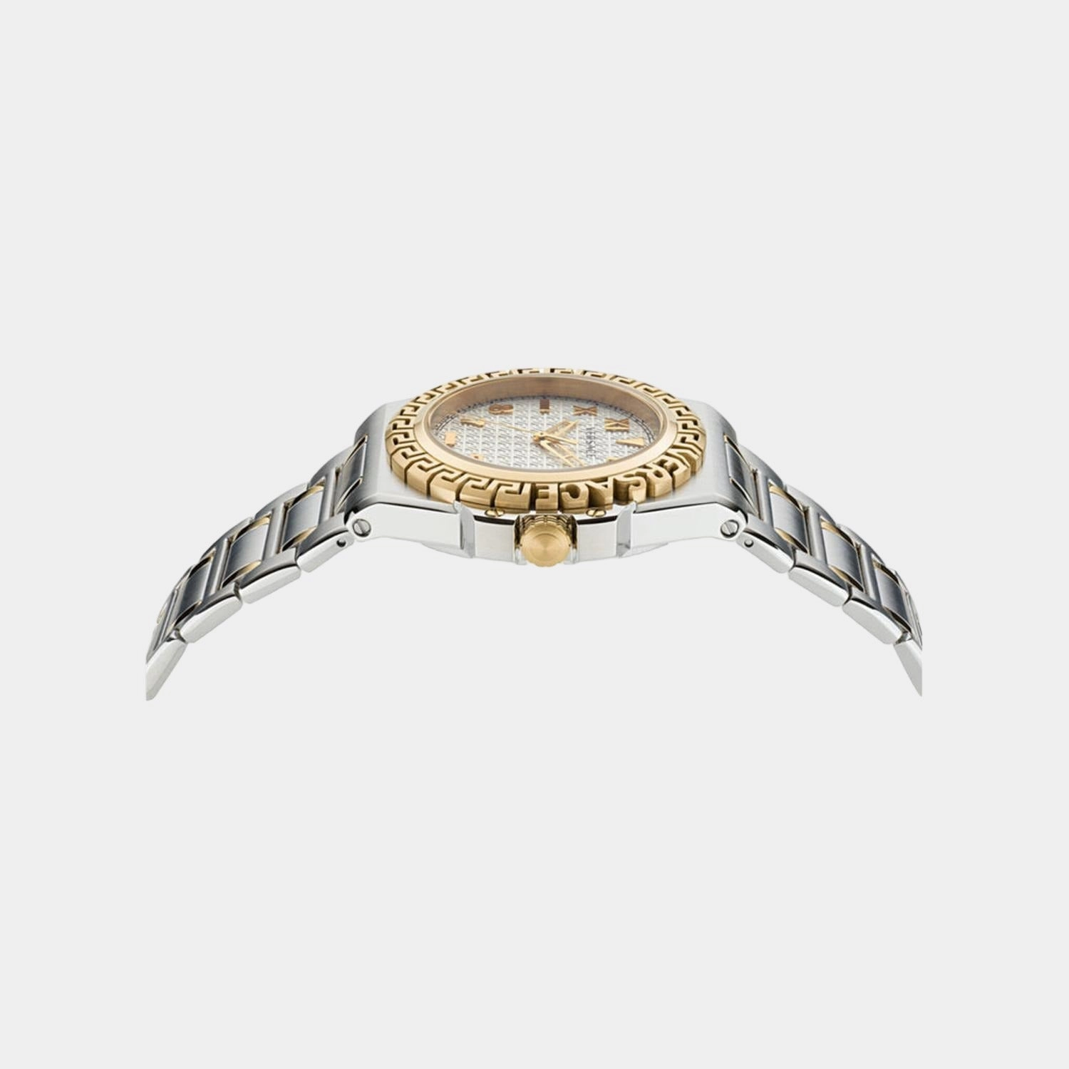 Men Silver Analog Stainless Steel Watch VE3I00422