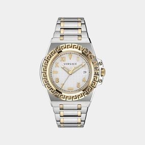 Men Silver Analog Stainless Steel Watch VE3I00422