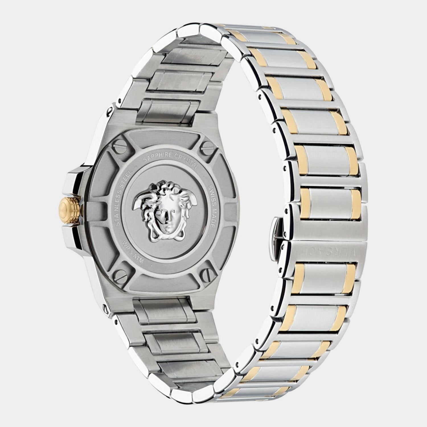 Men Silver Analog Stainless Steel Watch VE3I00422