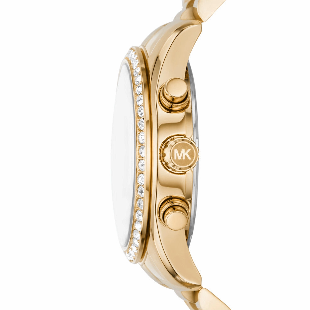 Michael Kors Lexington Lux Chronograph Gold-Tone Stainless Steel Watch MK7276