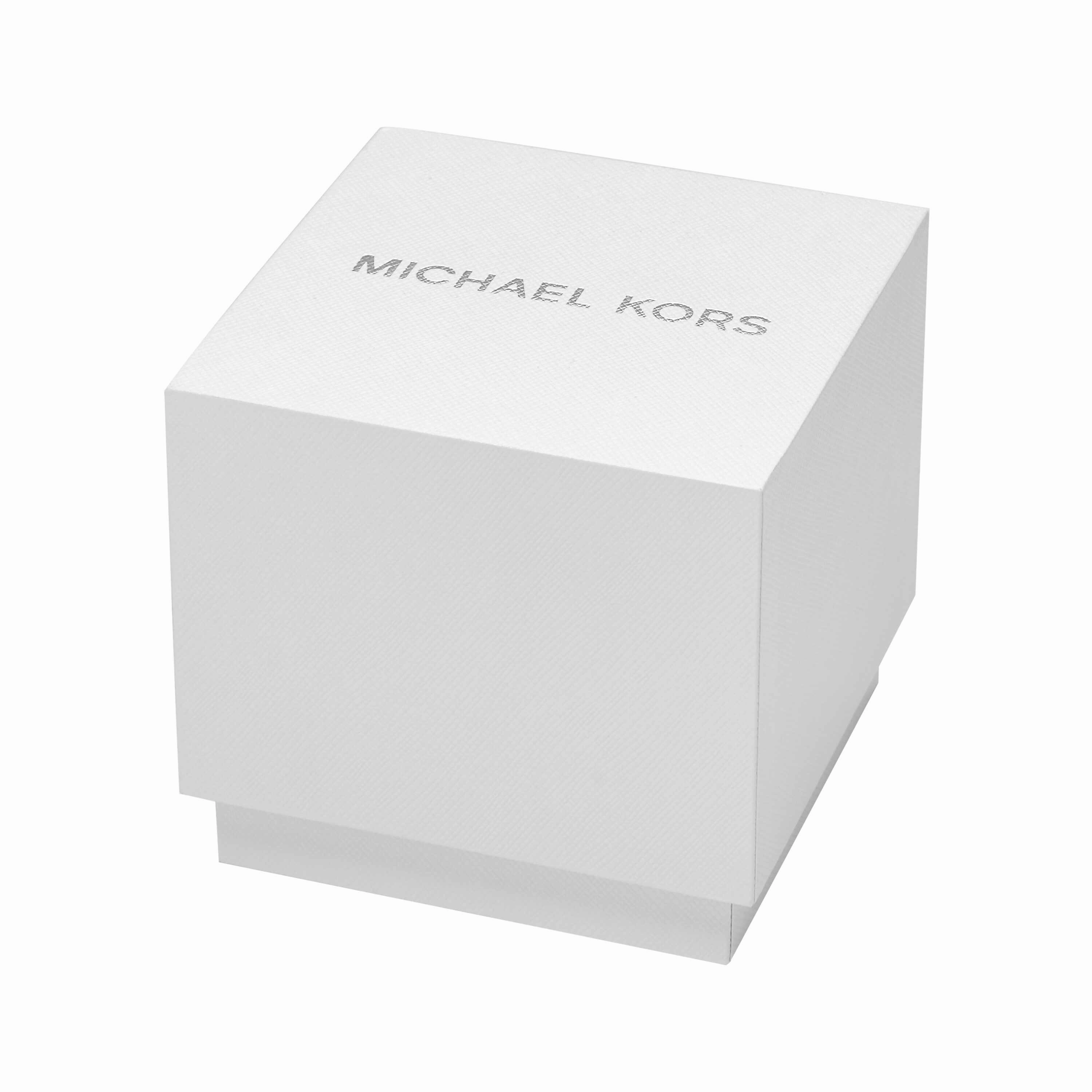 Michael Kors MK Chain Lock Three-Hand Tortoise and Gold-Tone Stainless Steel Watch MK4808