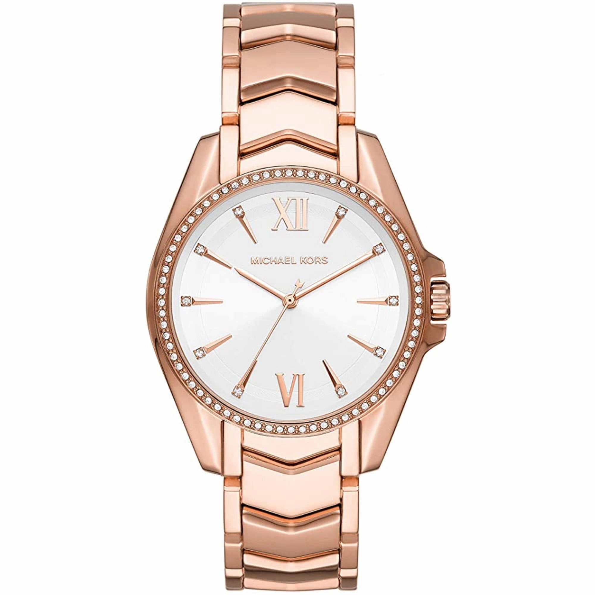 Michael Kors Women's Watch - Whitney White Dial Plated Steel Bracelet | MK6694