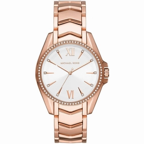 Michael Kors Women's Watch - Whitney White Dial Plated Steel Bracelet | MK6694