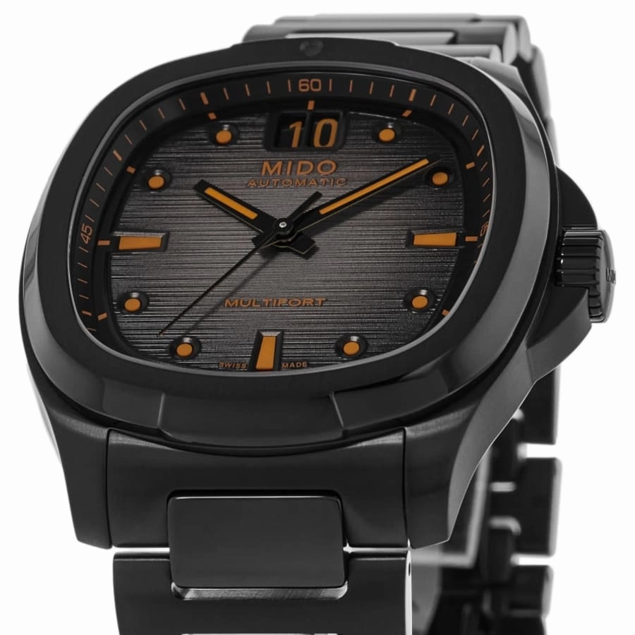 Mido Multifort TV Big Date Automatic Grey Dial Black Steel Men's Watch M049.526.33.081.00