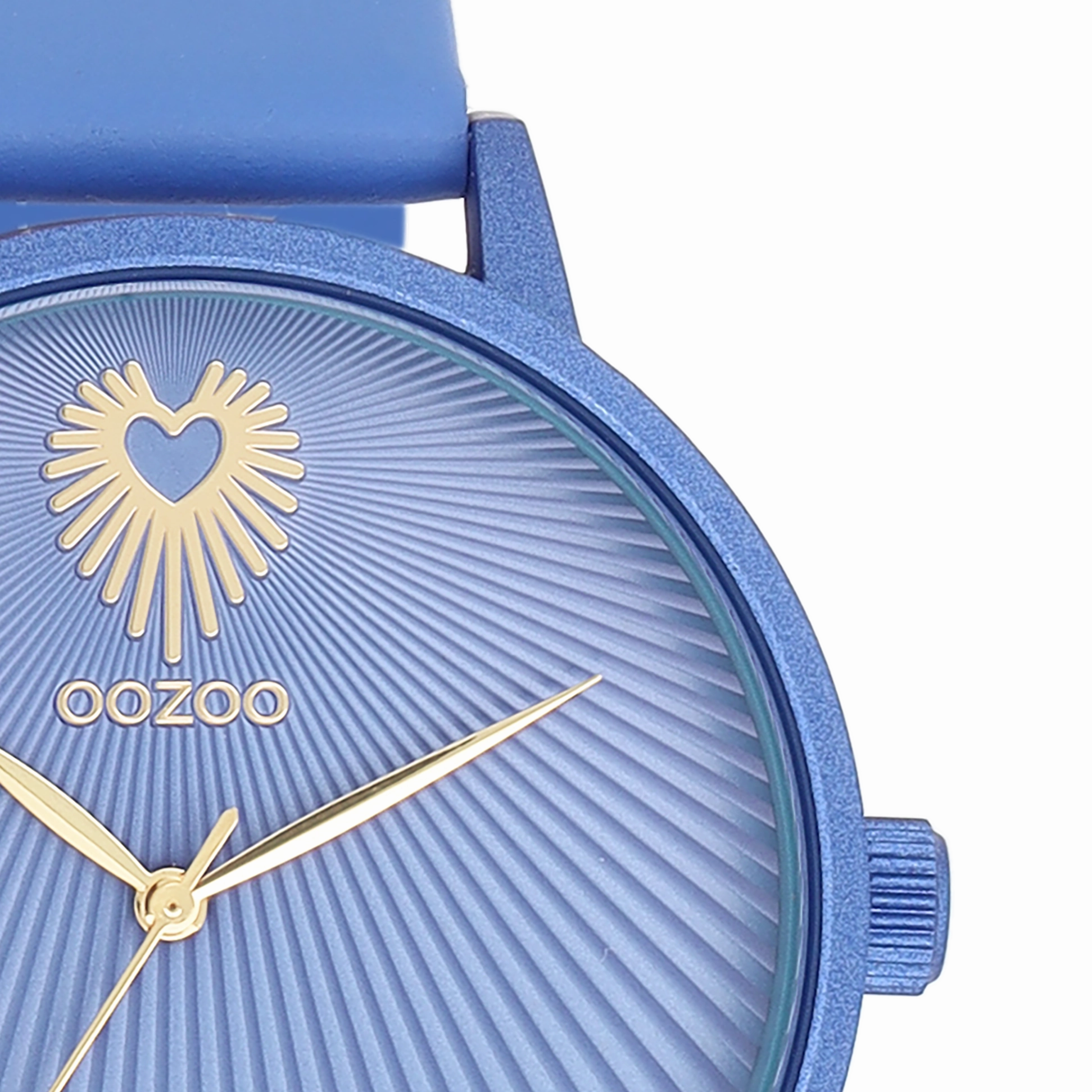 Mineral blue OOZOO watch with leather strap - C11246