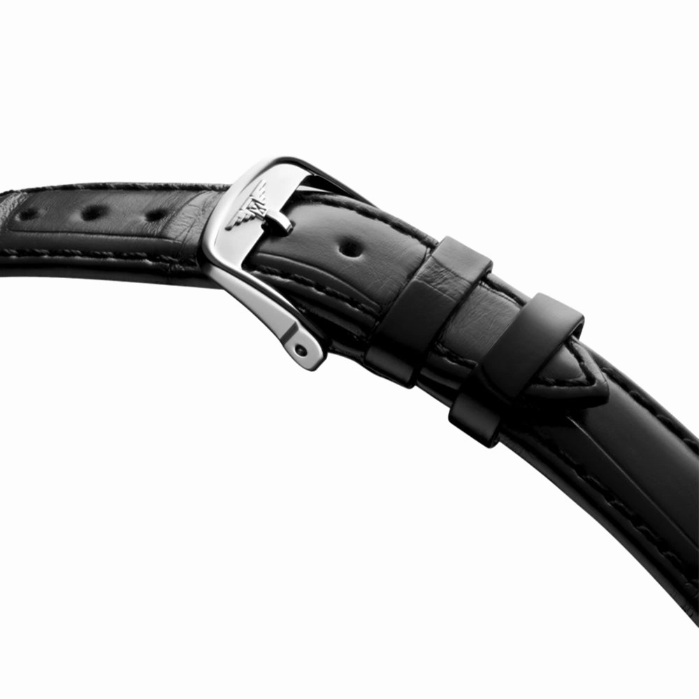 Mini Dolcevita 29mm - Silver "Fliniqu" Dial on Leather Strap