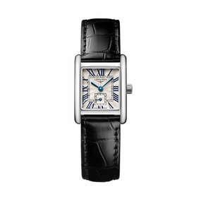 Mini Dolcevita 29mm - Silver "Fliniqu" Dial on Leather Strap