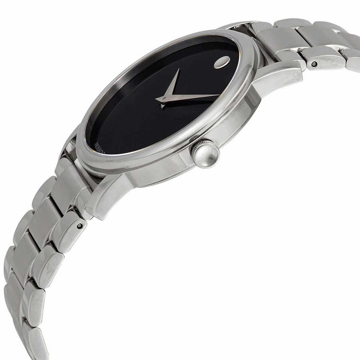 Movado Men's Quartz Watch - Museum Black Dial Stainless Steel Bracelet | 2100014