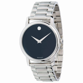 Movado Men's Quartz Watch - Museum Black Dial Stainless Steel Bracelet | 2100014