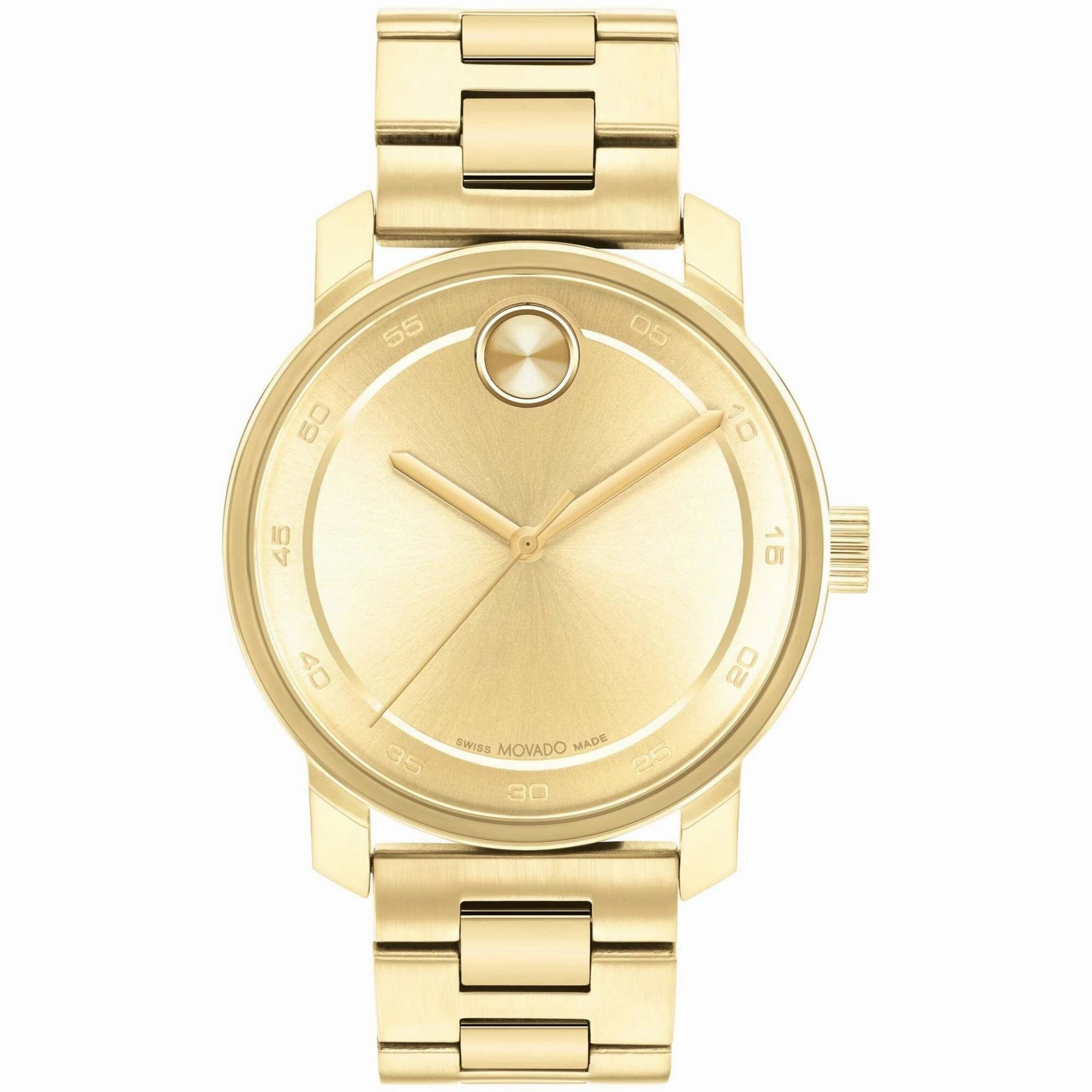 Movado Men's Watch - Access Gold Dial Plated Stainless Steel Bracelet | 3600912