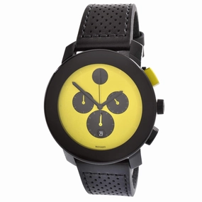 Movado Men's Watch - Bold Evolution Chronograph Yellow and Black Dial Strap | 3600766