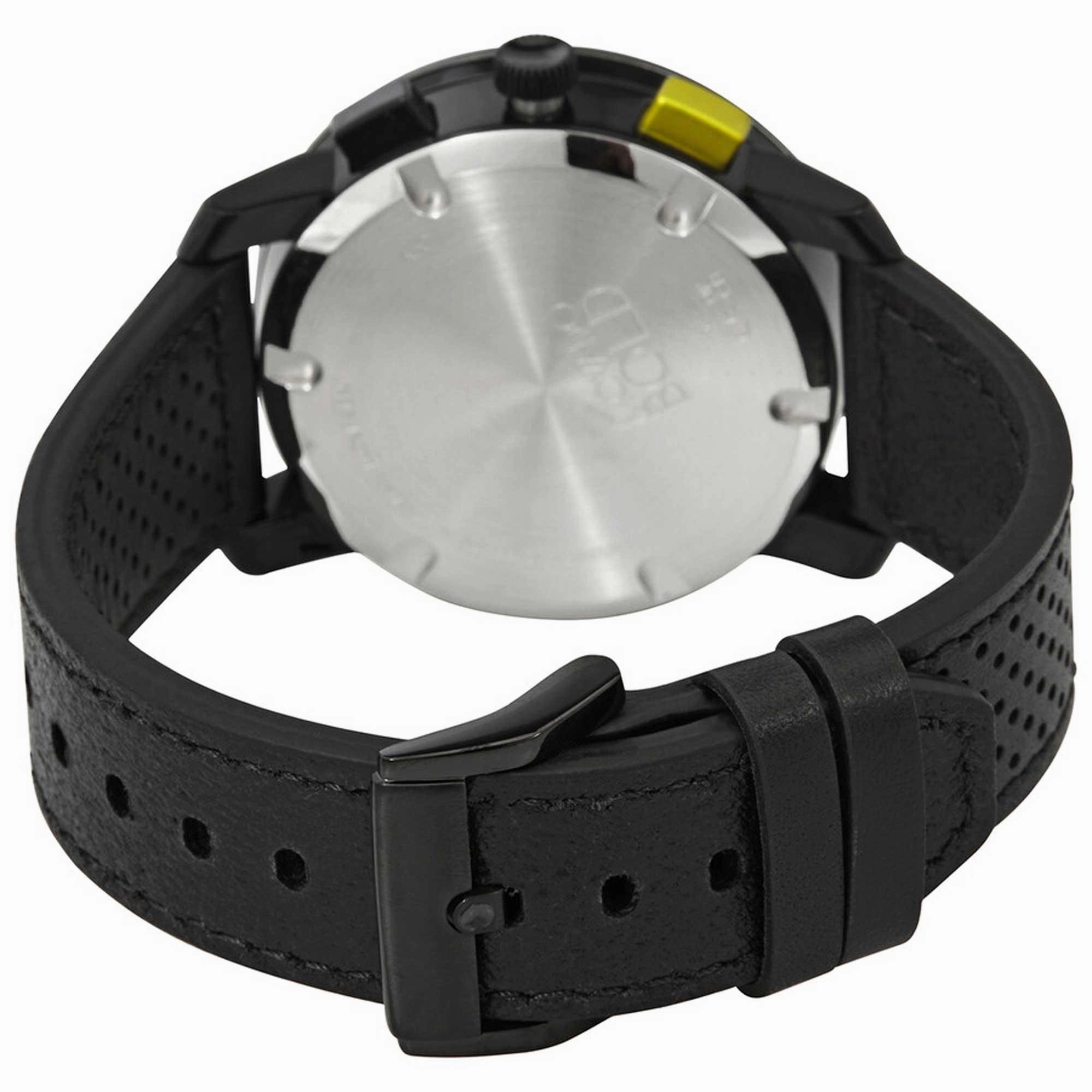 Movado Men's Watch - Bold Evolution Chronograph Yellow and Black Dial Strap | 3600766