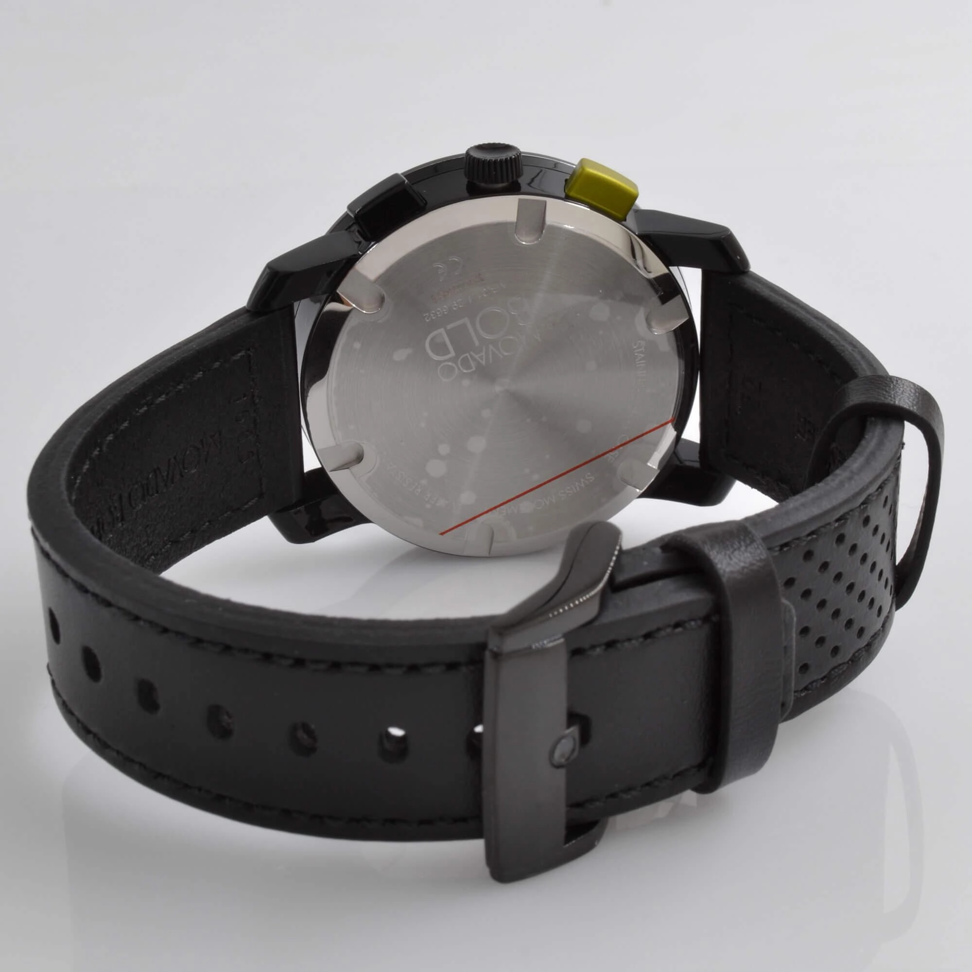 Movado Men's Watch - Bold Evolution Chronograph Yellow and Black Dial Strap | 3600766