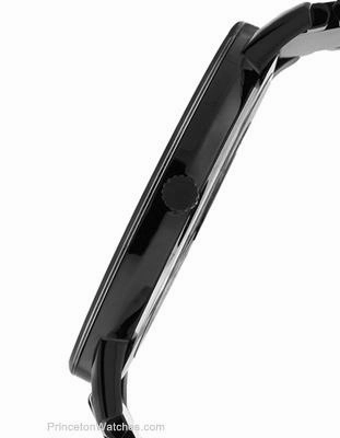 Movado Mens Sapphire Dress Watch - Stainless Steel Case  Black Soleil Dial