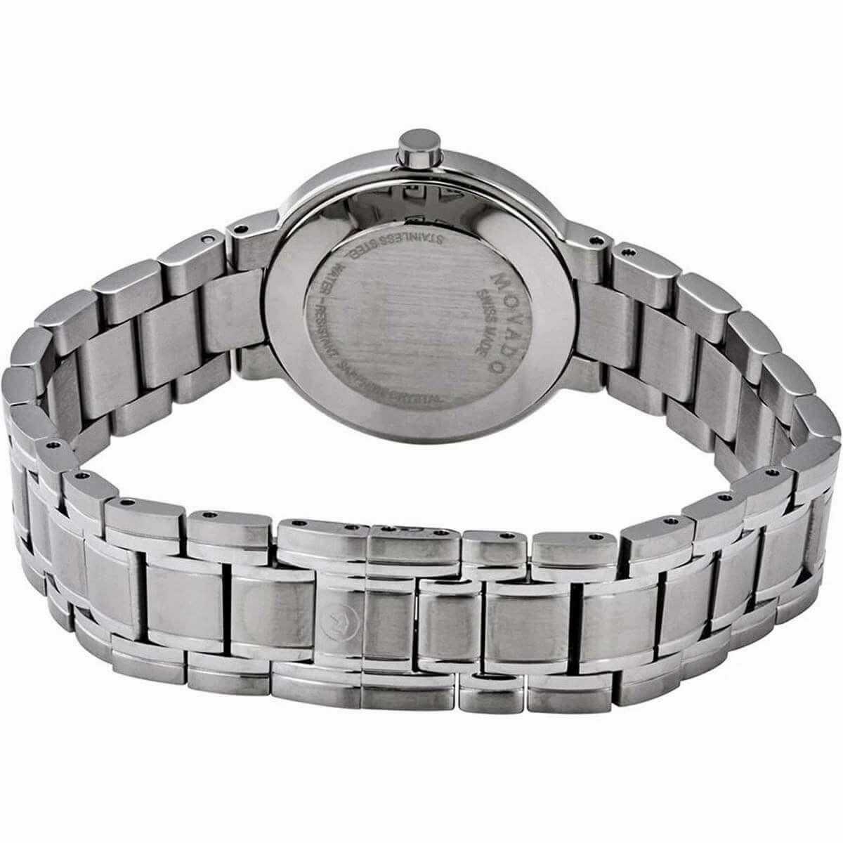 Movado Women's Quartz Watch - Stiri Black Dial Stainless Steel Bracelet | 0607280