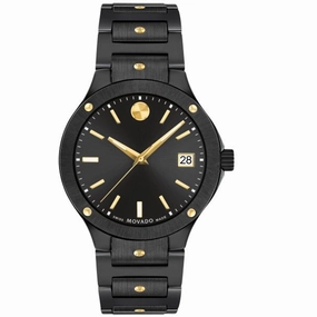 Movado Women's Watch - SE Quartz Black Dial Ceramic Bracelet | 607741