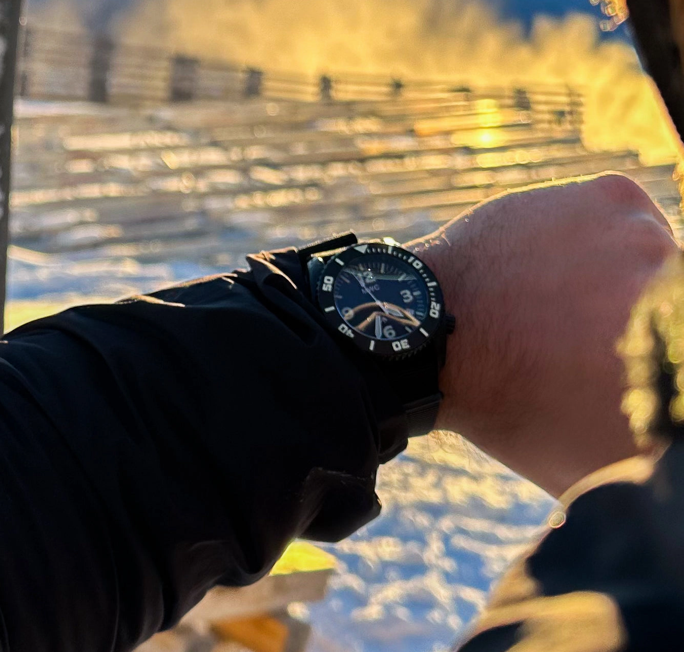 MWC "Depthmaster" 100atm / 3,280ft / 1000m Water Resistant Military Divers Watch in PVD Stainless Steel Case with Helium Valve (Automatic)