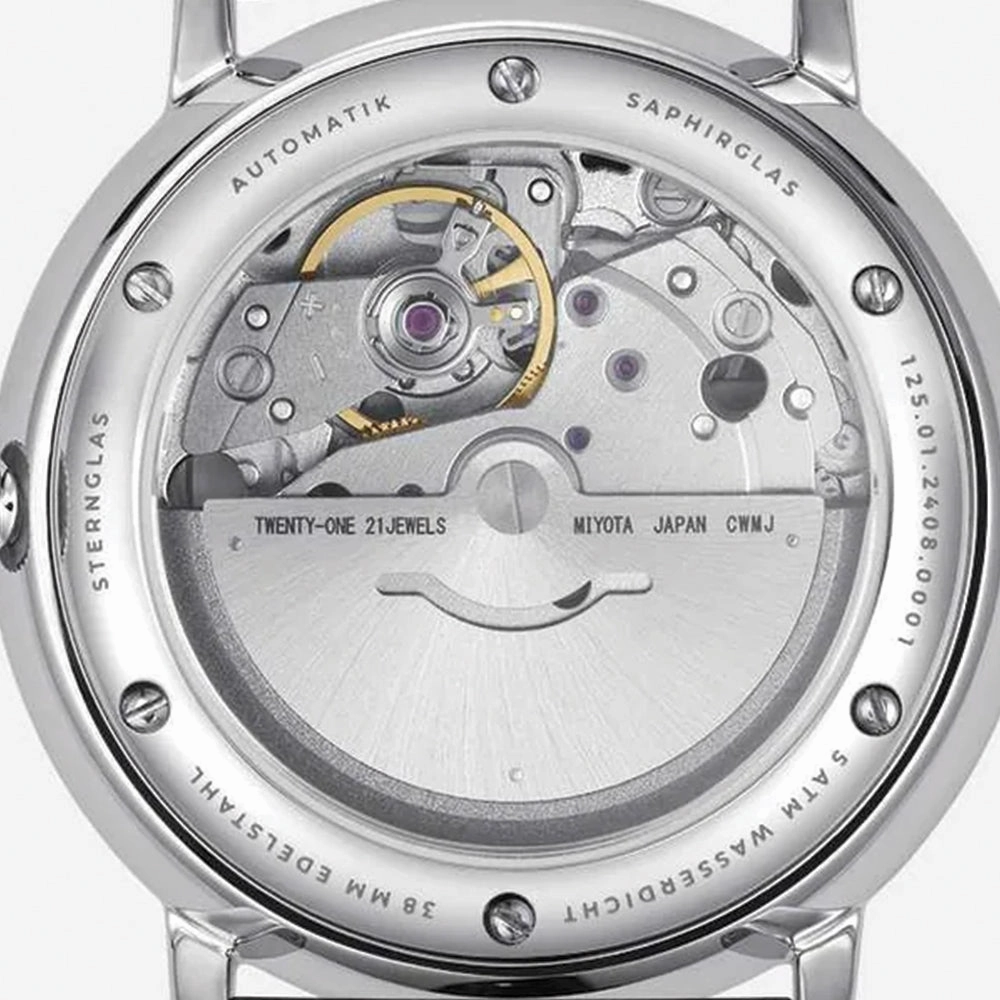Naos Automatic 38mm - Black on Milanaise bracelet