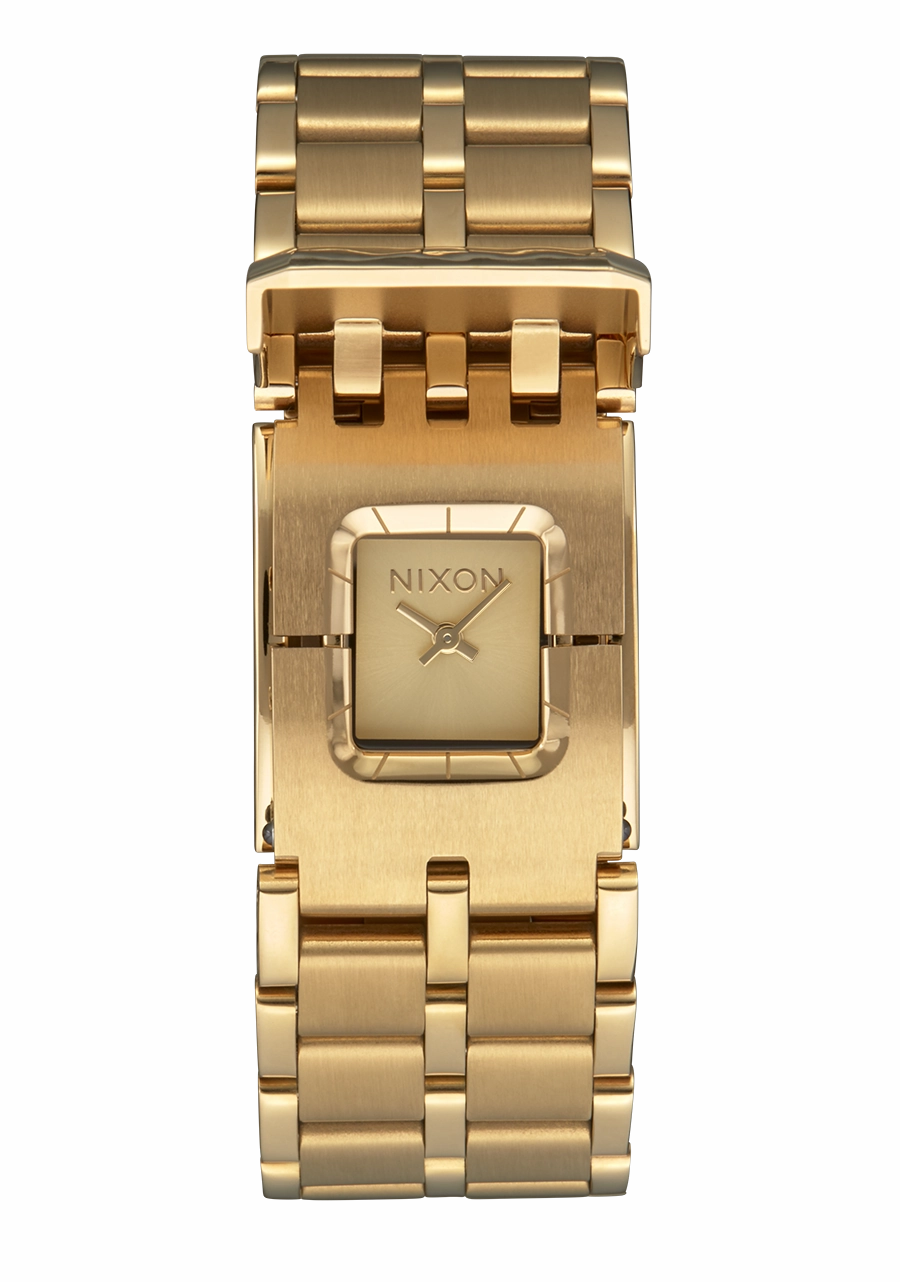 Nixon Confidante Stainless Steel Gold Dial Womens Watch A1362-502-00