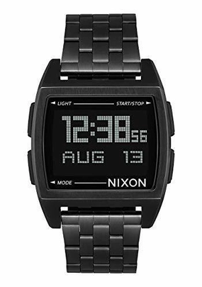 Nixon Men's Bracelet Watch - Base Chronograph Digital Dial Black Steel | A1107001