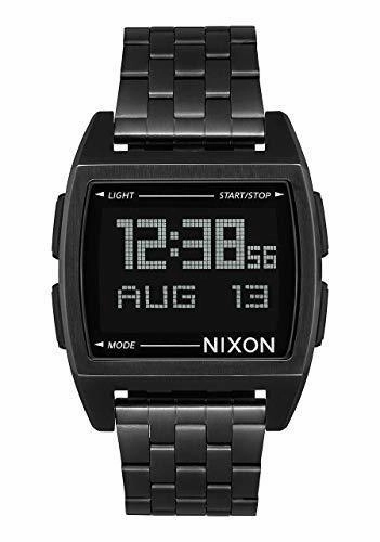 Nixon Men's Bracelet Watch - Base Chronograph Digital Dial Black Steel | A1107001