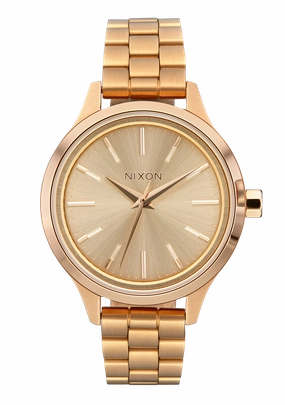 Nixon Optimist Stainless Steel Gold Dial Womens Watch A1342-5087-00