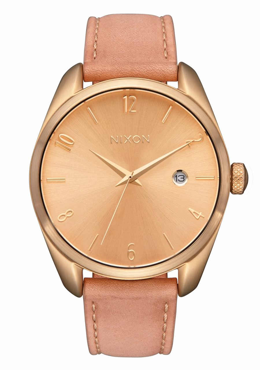 Nixon Thalia Leather Gold Dial Womens Watch A1343-5085-00