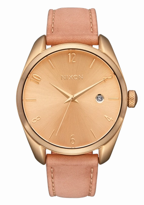 Nixon Thalia Leather Gold Dial Womens Watch A1343-5085-00