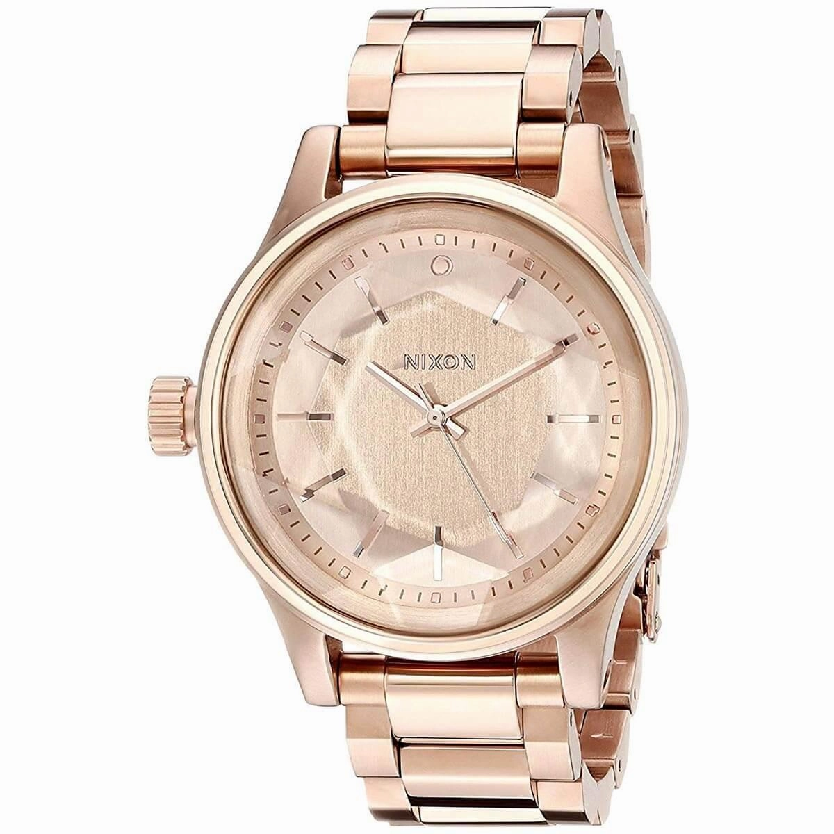 Nixon Women's Quartz Watch - Facet 38 Rose Gold Dial Stainless Steel Bracelet | A409897